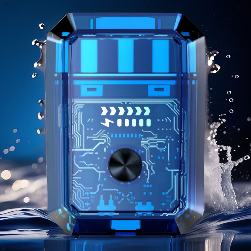 Transparent Mini Dual-Head Electric Shaver