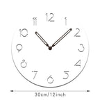 Atmospheric LED Light Silent Wall Decor Clock
