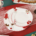 Santa Claus Ceramic Round Dinner Plate