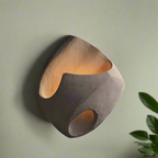 Wall lamp made of Polystyrene in Wabi-Sabi Style