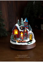 Resin Glowing Rotating Christmas Music Box