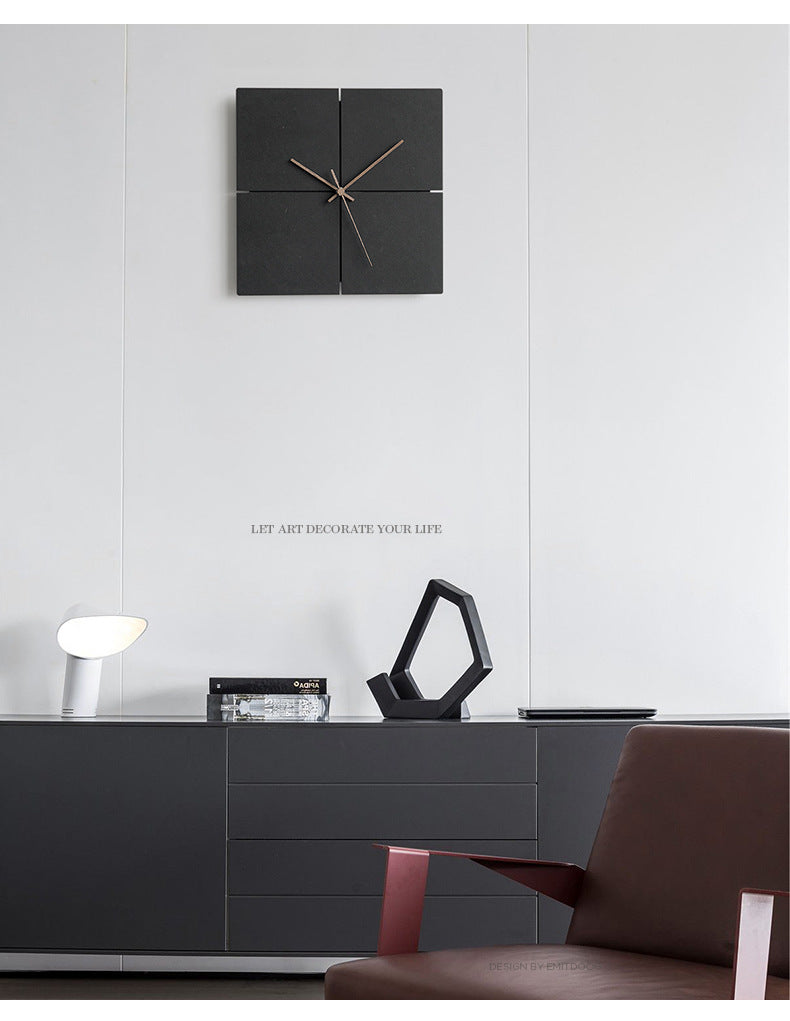 Minimalist Modern Silent Wall Clock for Living Room
