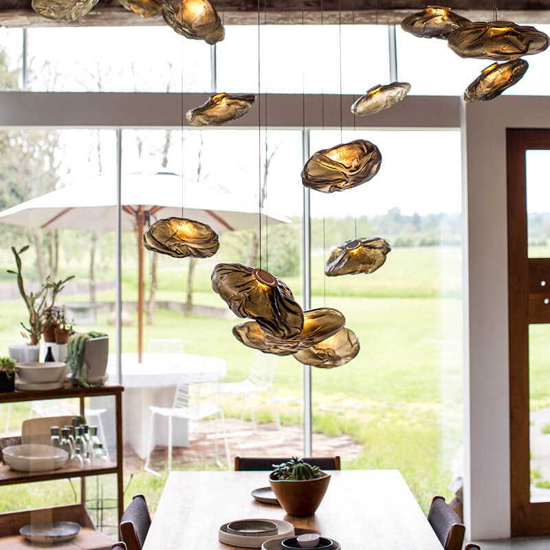 CloudNova Glass Pendant Light | Modern Design | Unique Cloud Look | Ambient Lighting