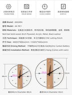 Solid Wood Nordic Wall Decoration Clock 40cm