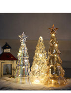 Mini Luminous Glass Christmas Tree Ornament