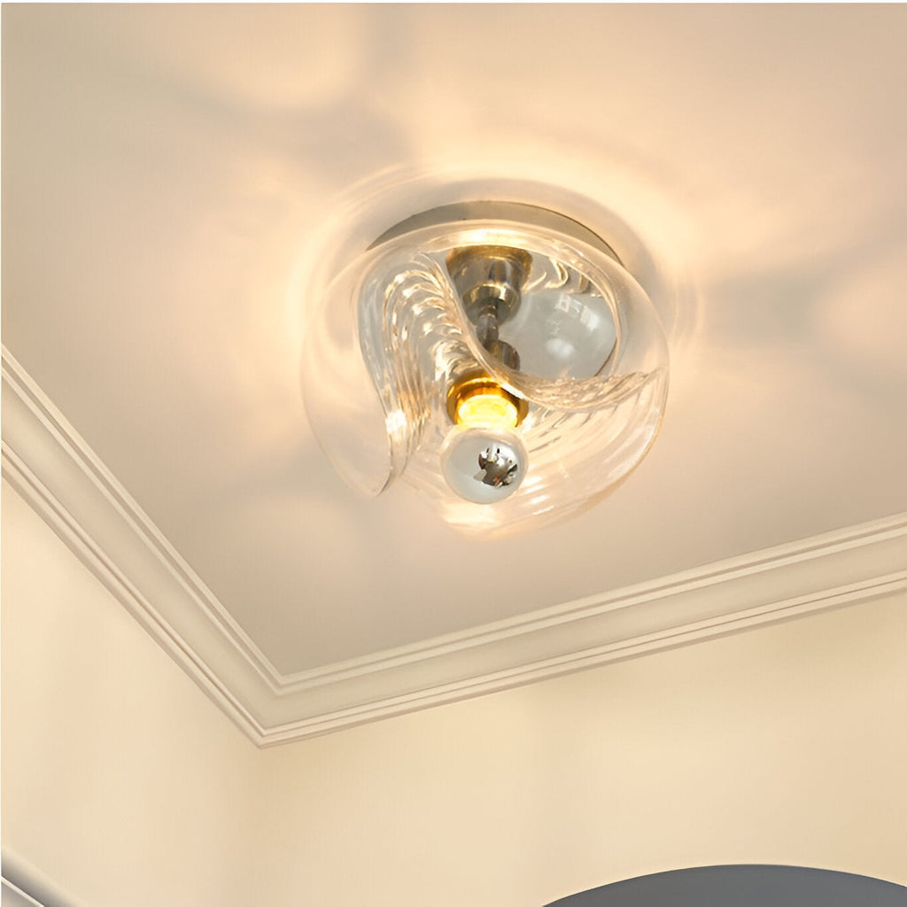 French Vintage Medieval Bauhaus Ceiling Lamp