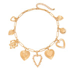 Chunky Heart Charm Necklace