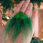 Hairy Grinchy Ball Christmas Ornament