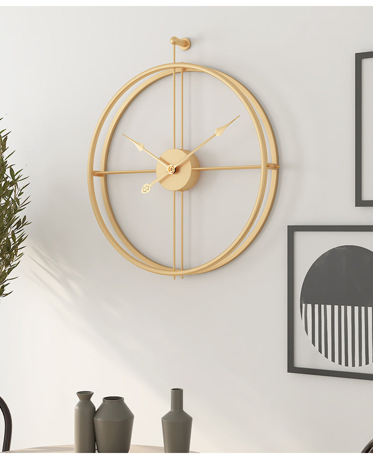 Nordic Minimalist Large Silent Wall Clock 20 Inch
