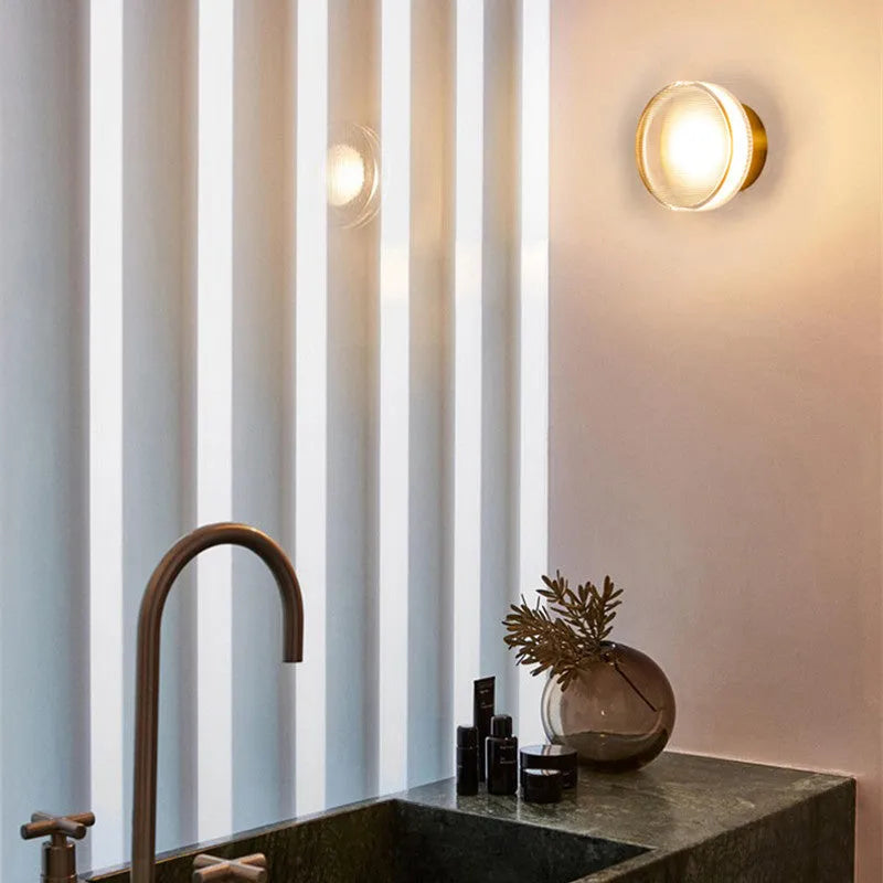 Metal Wall Lamp Small Modern Bowl-shaped Design