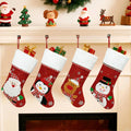 Embroidered Christmas Stockings Gift Bag Decoration Pendant