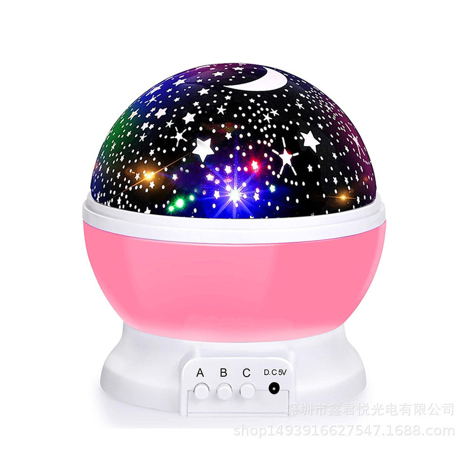 Soothing Night Light Ball with Star Projection