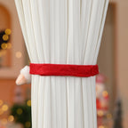 Knitted Long Legged Santa Doll Curtain Tie Back