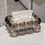 LumiScape Tissue Box – Sculptural Acrylic Design for Modern Elegance
