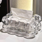 LumiScape Tissue Box – Sculptural Acrylic Design for Modern Elegance