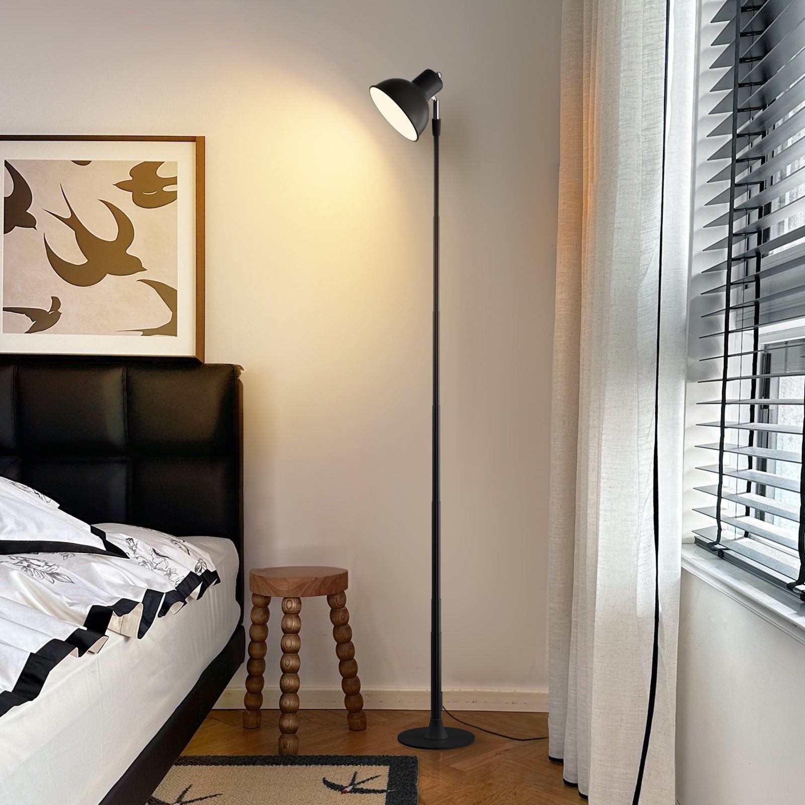 LED Dorm Desk Lamp for Students Reading Study USB Plug-in Extendable Desk Lamp