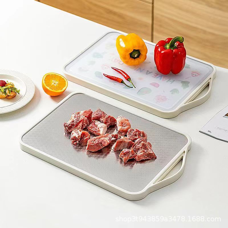 Double-sided cutting board for all foods