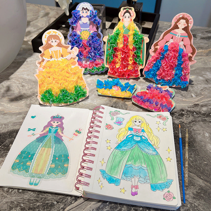 Princesses Coloring and Crafting Book