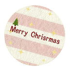 Cashmere-like Christmas Round Carpet Shaped