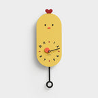 Cute Chicken Kids Room Silent Wall Clock