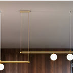 Nordic Glass Linear Luxury Pendant Lamp