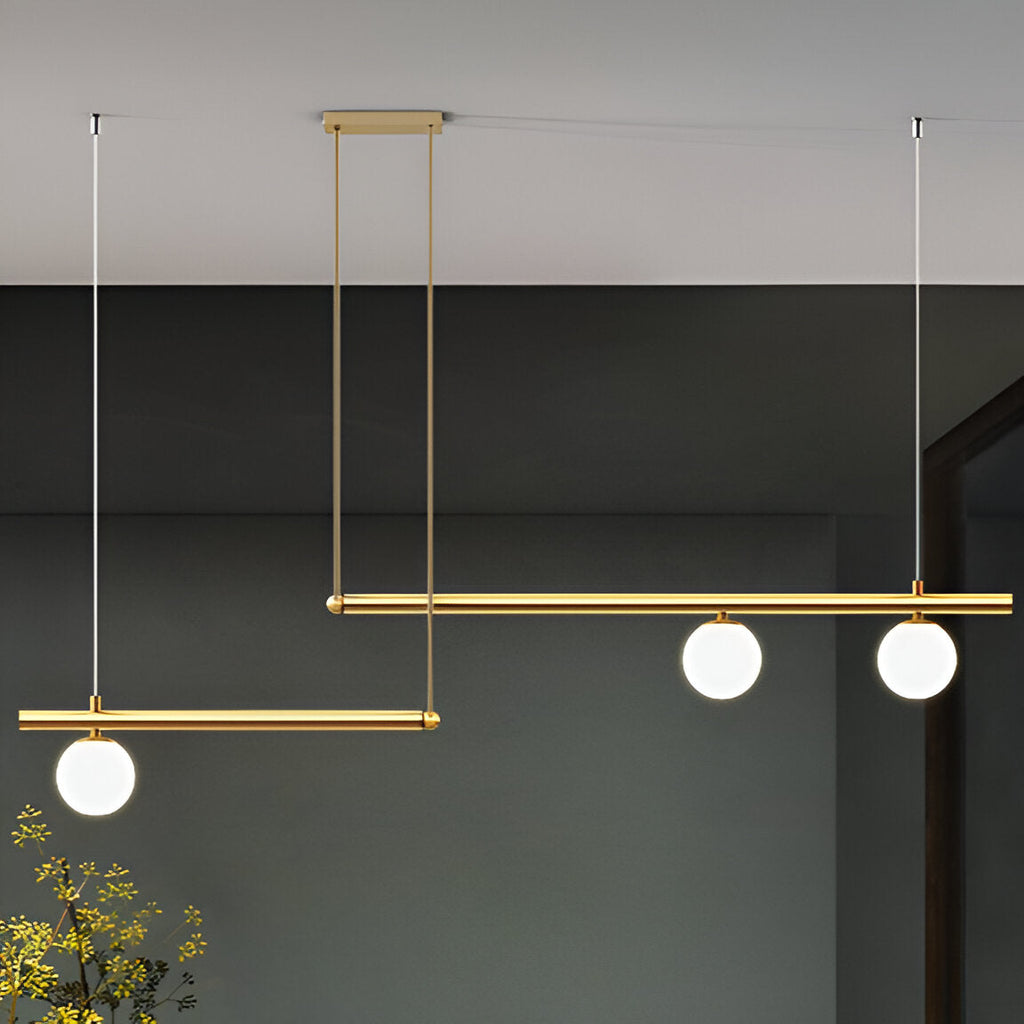 Nordic Glass Linear Luxury Pendant Lamp
