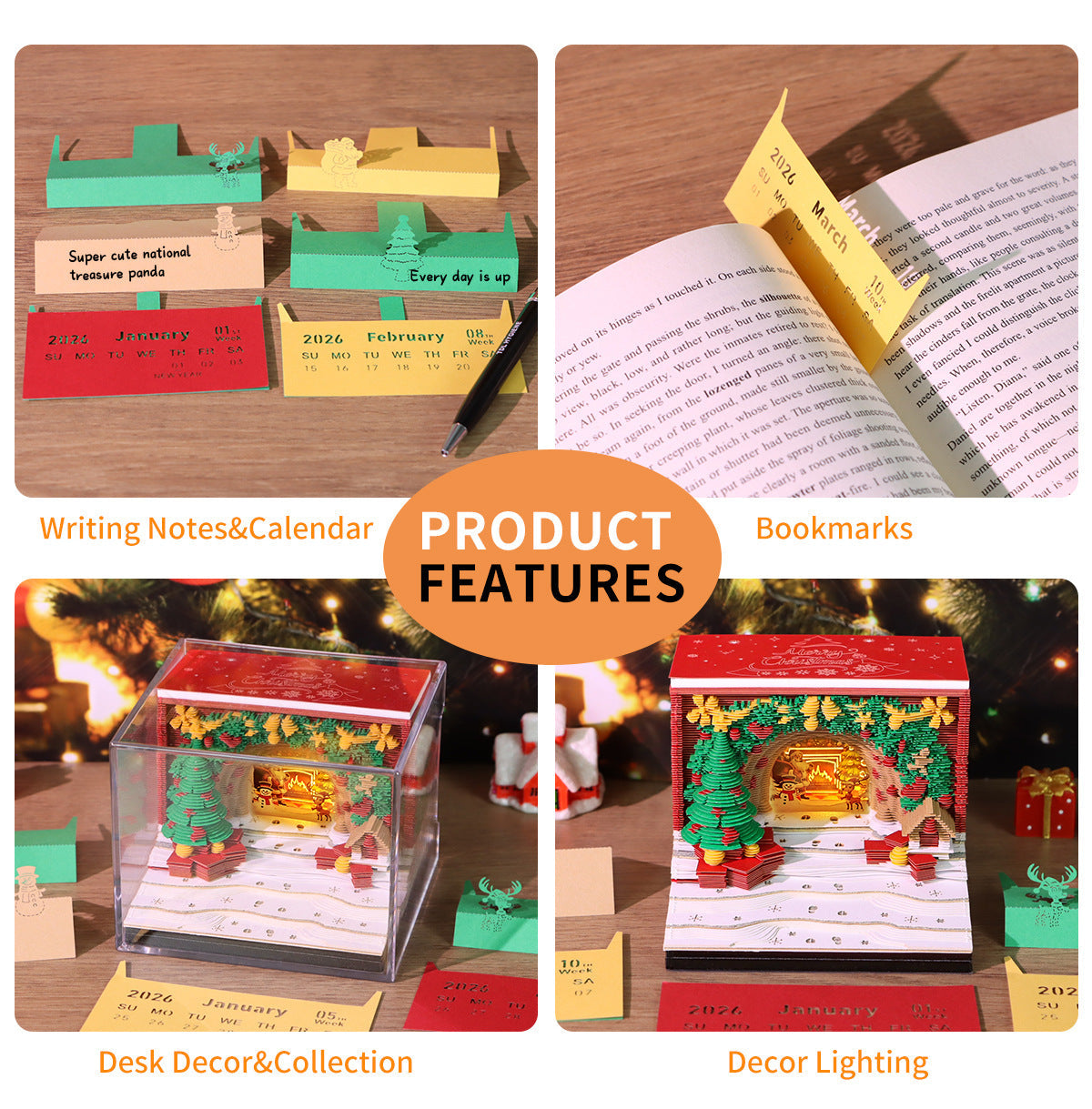 Creative Christmas 3D Arch Memo Calendar