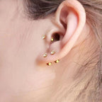 Ear studs with flat back