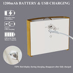 Rechargeable Wall Lamp Wireless Magnetic No-Drill Motion-Sensing Bedroom Bedside Stair Wall Lamp