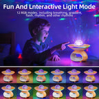 Creative Wireless Charging Night Light Bedroom Desk Projection Lamp