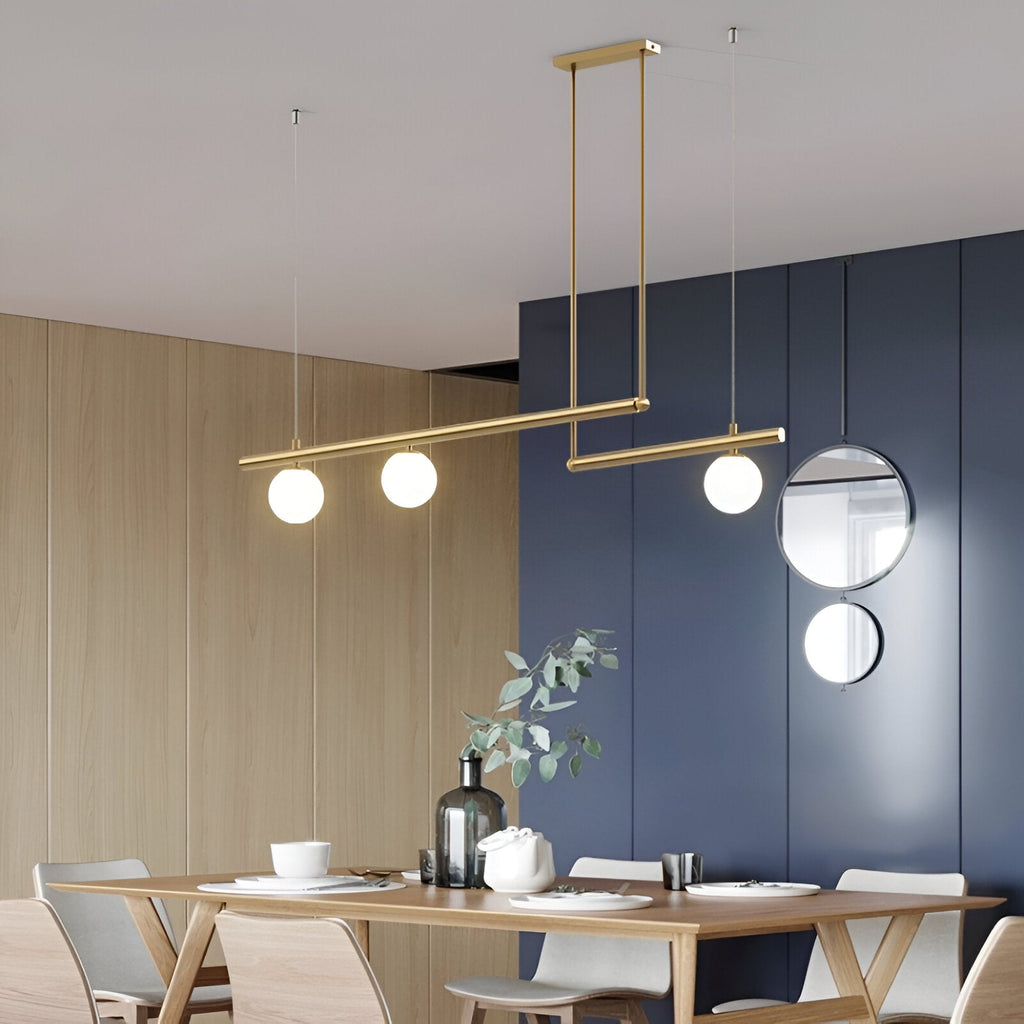 Nordic Glass Linear Luxury Pendant Lamp
