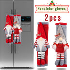 Christmas Refrigerator Appliance Handle Cover Set