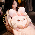 Cuddle Ready Cute Cartoon Pillow Blanket
