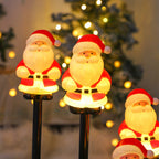 Outdoor Solar Gingerbread Man Garden Stake