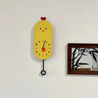 Cute Chicken Kids Room Silent Wall Clock