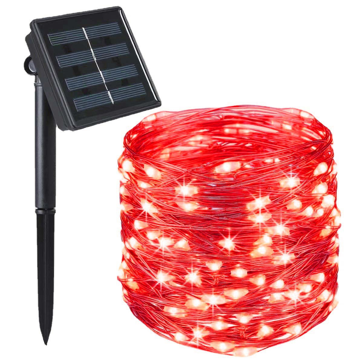 Waterproof fairy lights with solar energy