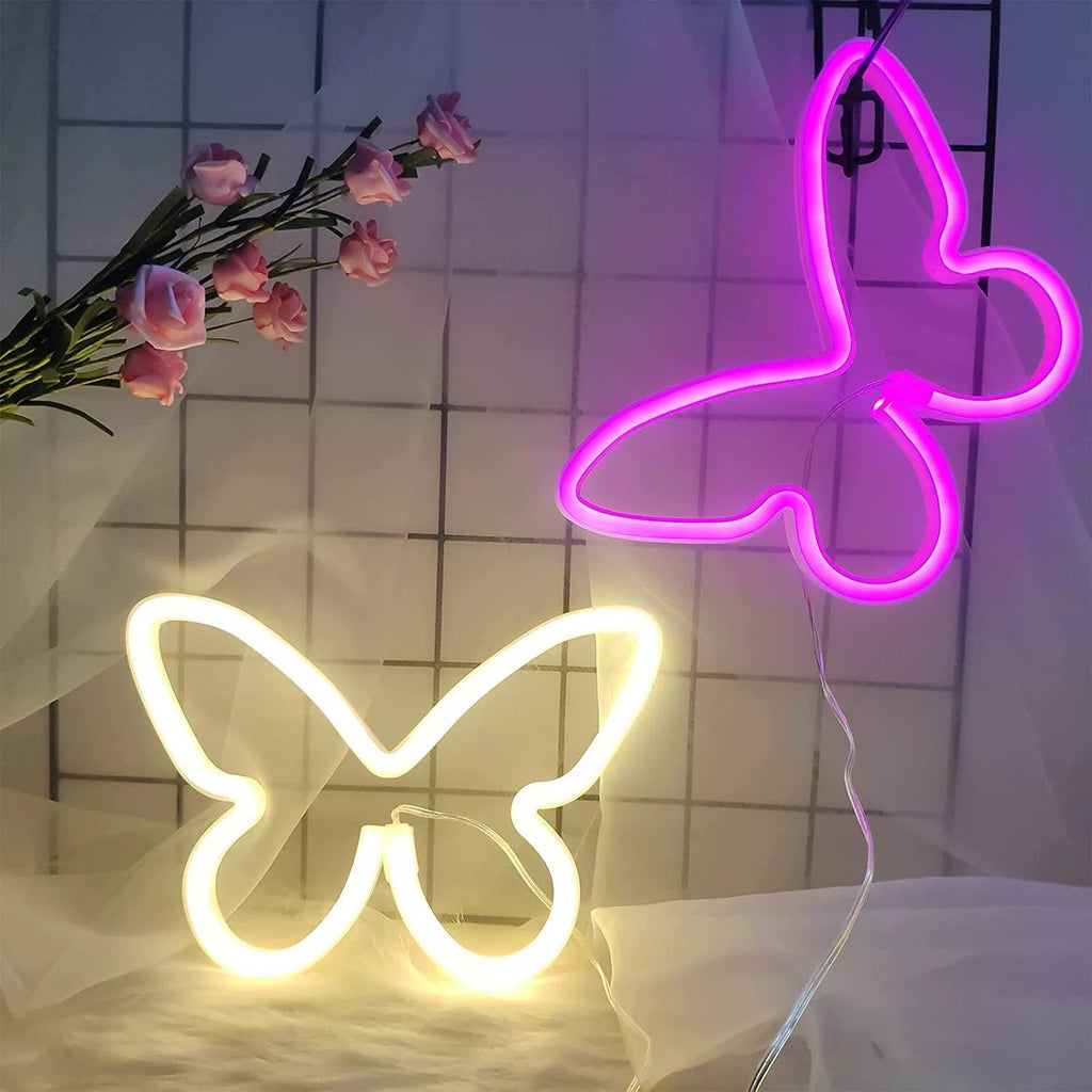 LED Butterfly Neon Wall Light