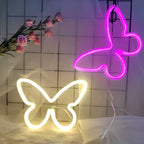 LED Butterfly Neon Wall Light