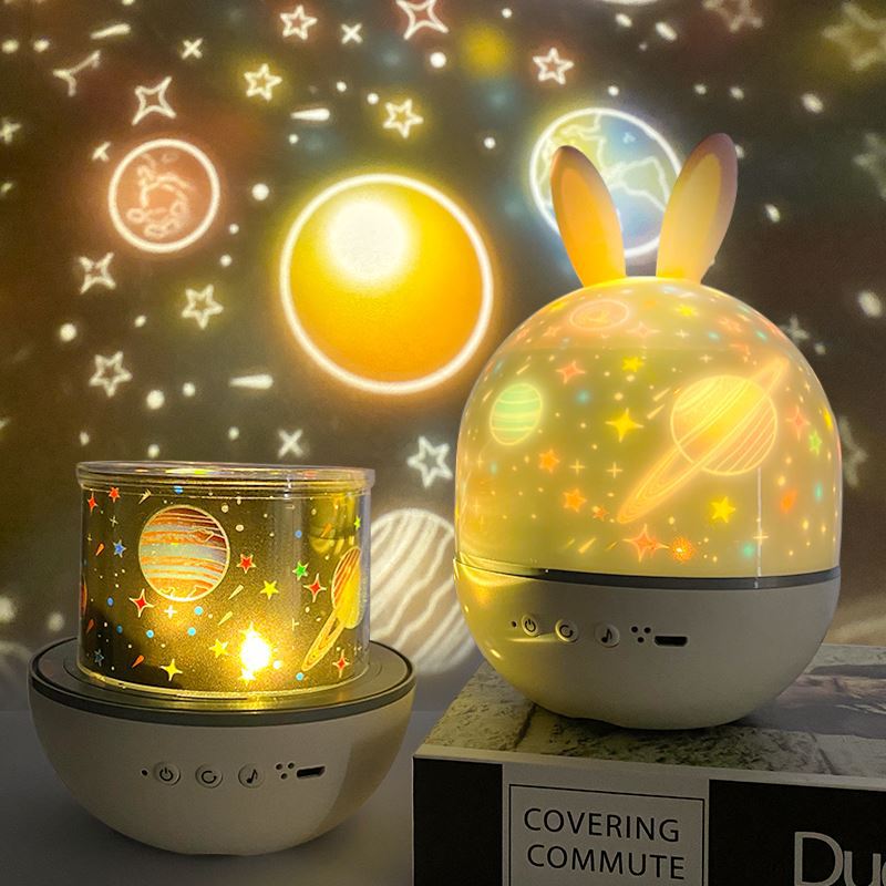 Magical Children's Room Lamp with Star Effect