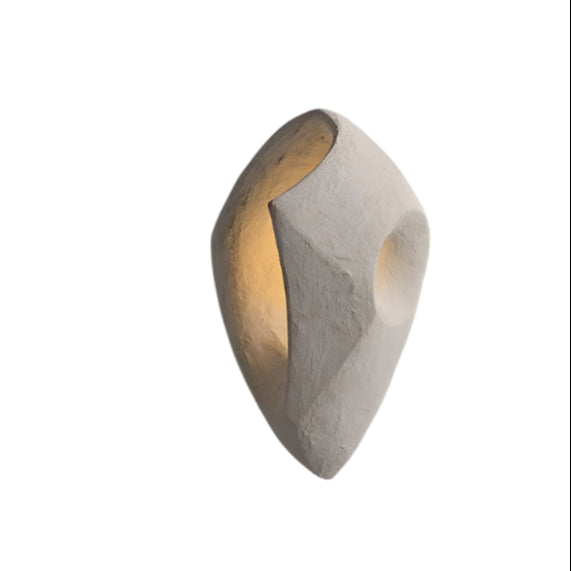 Wall lamp made of Polystyrene in Wabi-Sabi Style