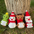Handmade Crochet Wool Santa Claus Ornament