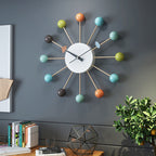 Decorative large silent wall clock for the living room 21 inches