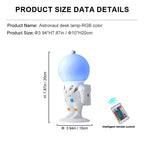 Astronaut Moon Lamp Resin Night Light Bedroom Bedside Decor Creative Gift