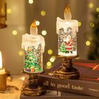 Creative Snowflake Crystal Ball Candle Light