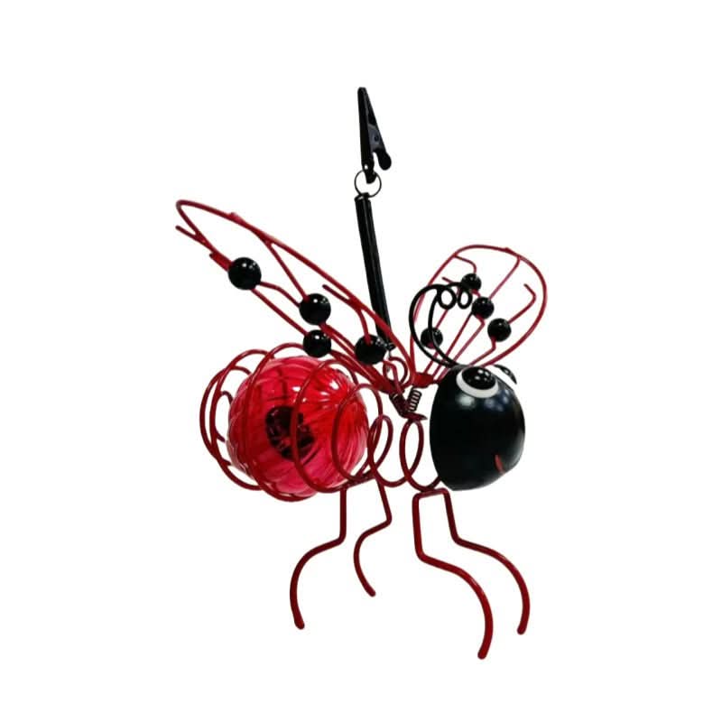Solar garden lamp in the shape of a bee for an atmospheric ambience