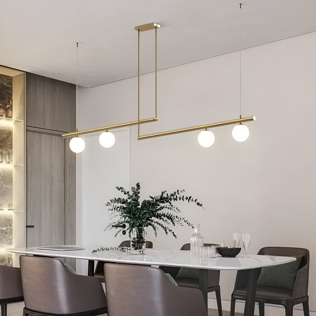 Nordic Glass Linear Luxury Pendant Lamp