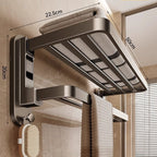 Folding Suction Cup Towel Holder