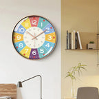 TickTockEase Silent Kids Wall Clock