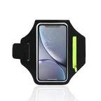 Adjustable Running Phone Holder with Earbud Compartment – Suitable for Arm Circumference of 26-42 cm, Compatible with iPhone and Galaxy