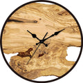 Wood imitation acrylic silent wall clock for the living room 30 cm